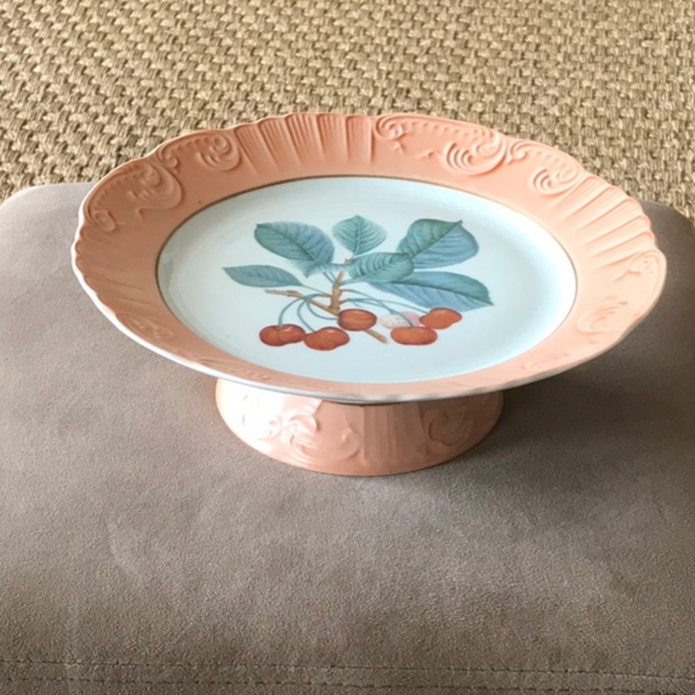 Vista Alegre Summer Fruit Pedestal Plate